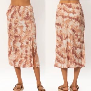 Amuse Society Serene Woven Skirt Cafe Cream